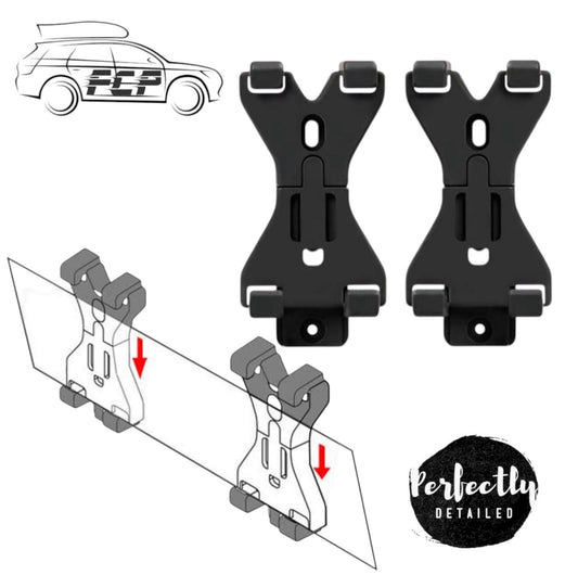 E-Tech Spring Loaded Quick Release Number Plate Clips - Car / Trailer / Caravan
