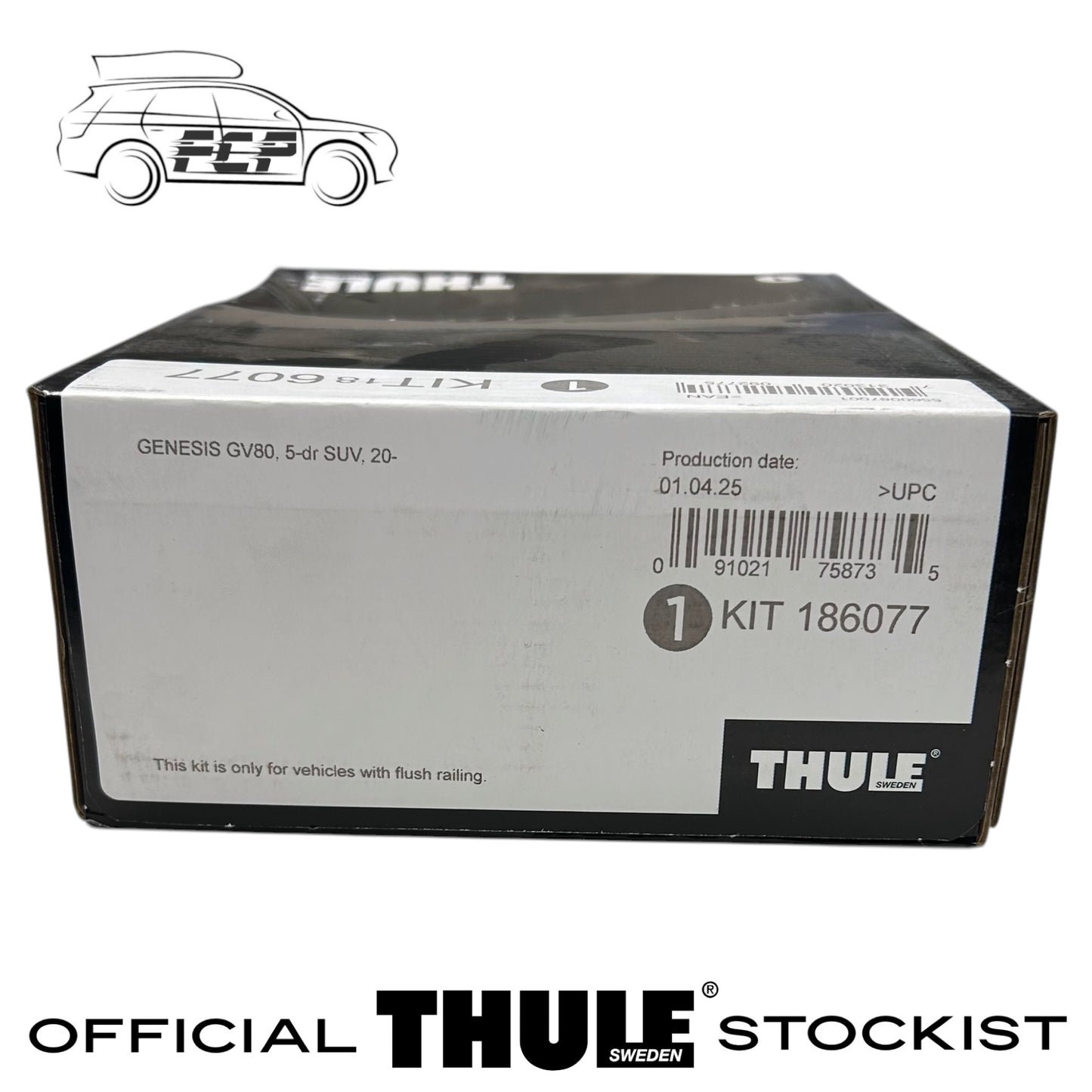 Thule Evo Flush Rail Fitting Kit 186077 Fits Genesis GV80, 5-Dr SUV, 20 Onwards