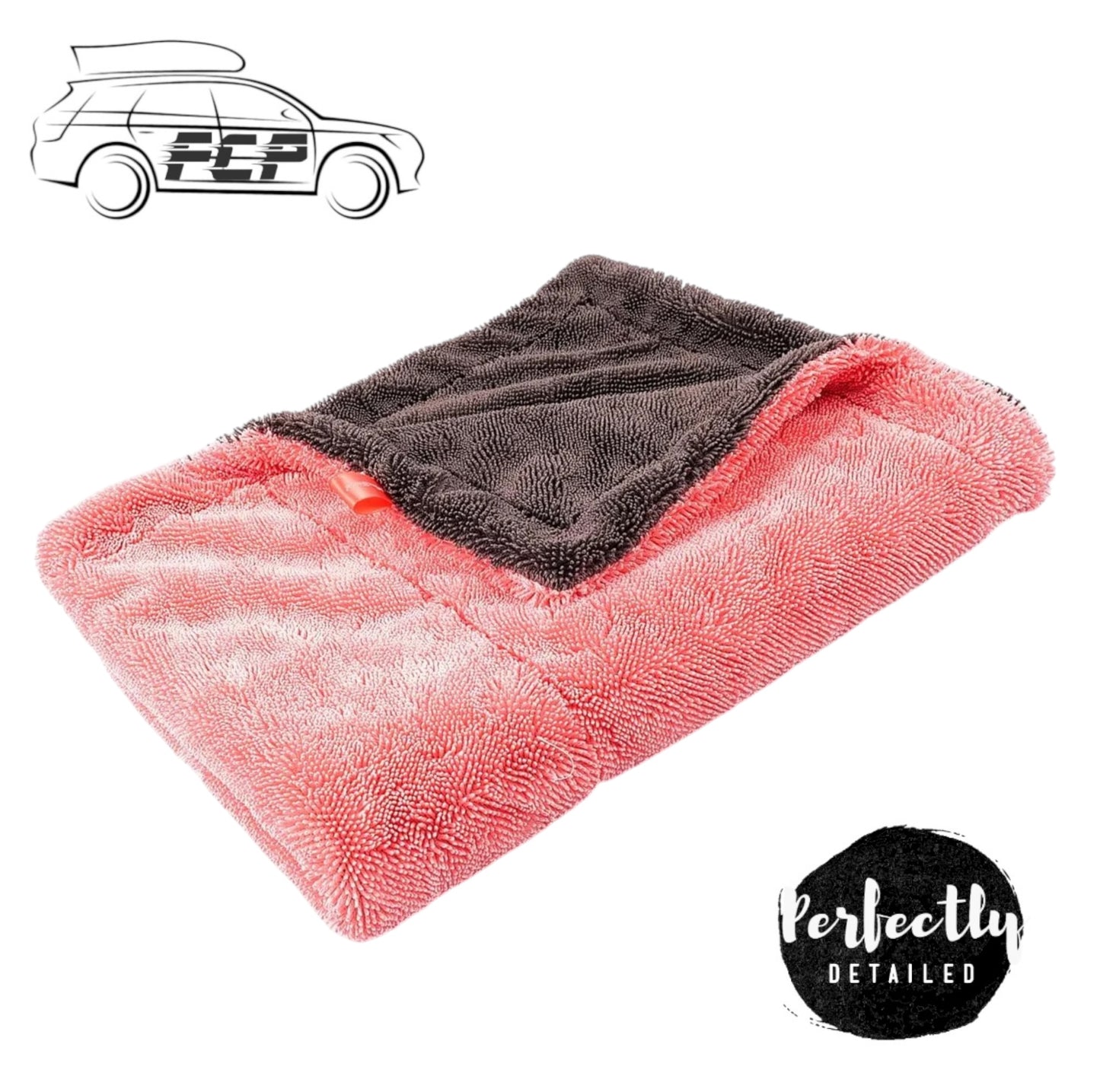 MAXSHINE DUO TWISTED LOOP 1200gsm MICROFIBRE DRYING TOWEL 90x60cm