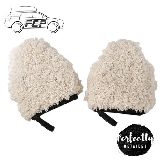 MAXSHINE WHEEL WASH FINGER MITTS ULTRA SOFT TWIN PACK
