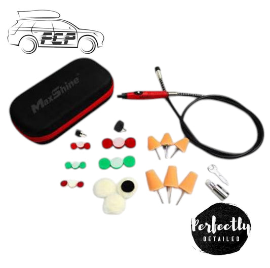 MAXSHINE MINI POLISHING SYSTEM SET , INTRICATE AREAS , MIRRORS , WHEELS, BUMPER