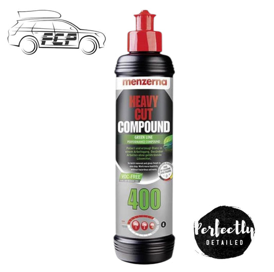MENZERNA 400 HEAVY CUT COMPOUND GREEN LINE , VOC FREE 250ML