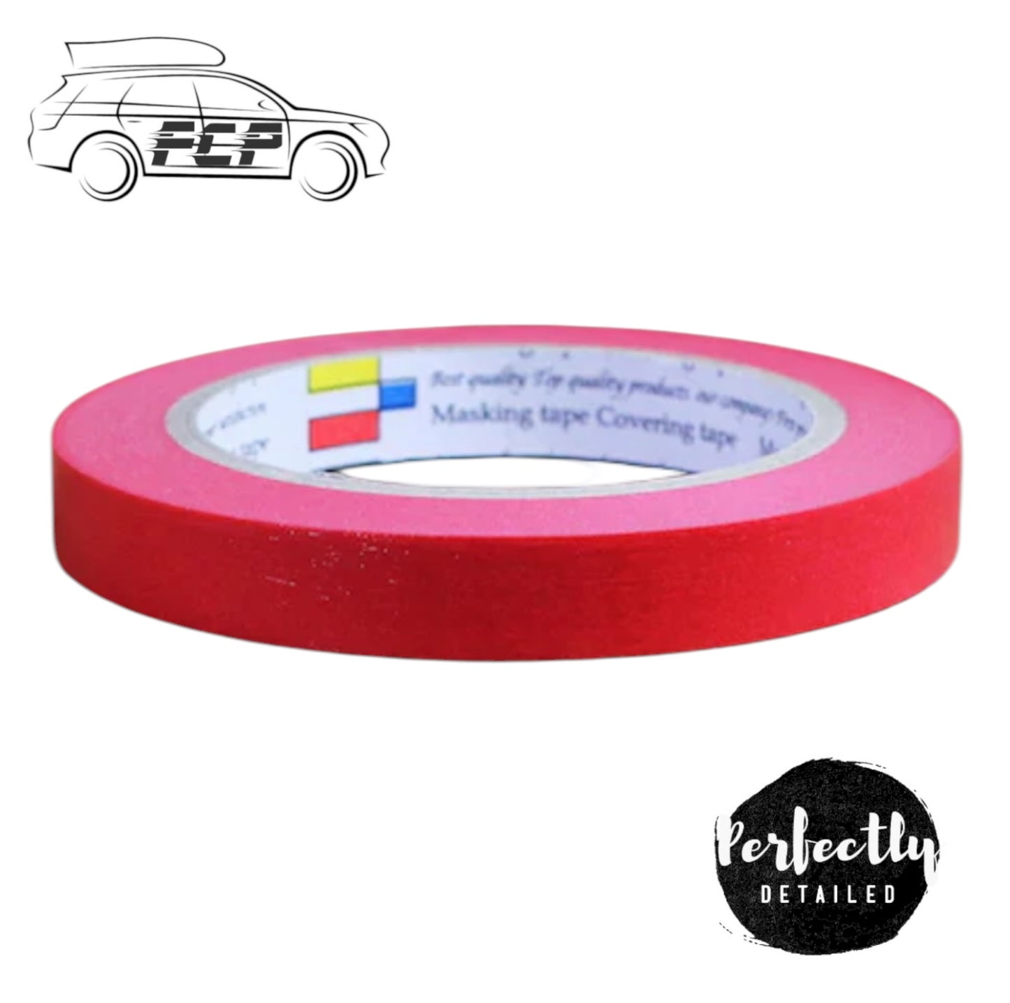 CarPro Red Low Tack Masking Tape – Single Roll 15mm x 40m Protect Your Trim