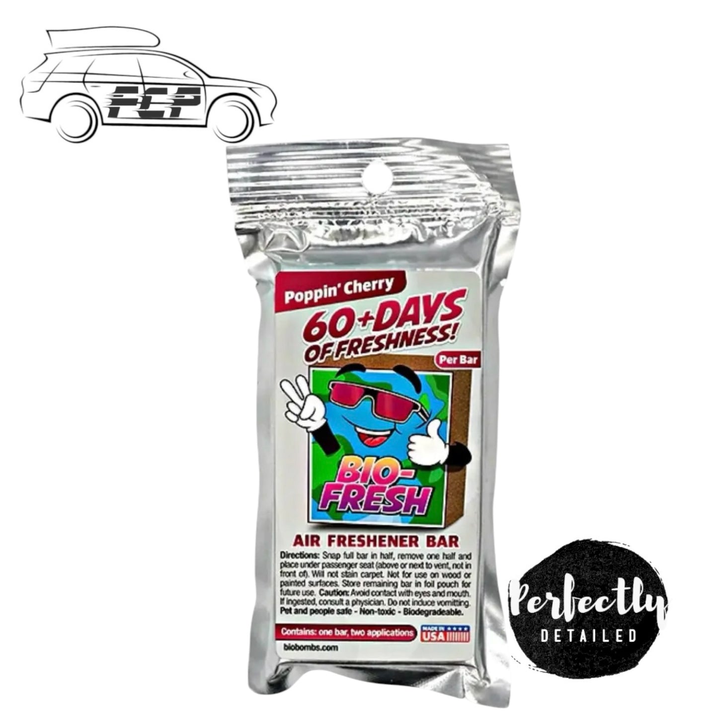 BIO-BOMBS BIO-FRESH BAR - POPPIN' CHERRY AIR FRESHENER BAR 60DAY