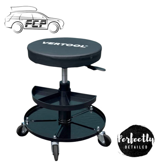 Vertool Detailing Stool with Tray Holder