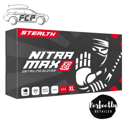 NitraMax Stealth Pro Detailing Gloves Extra Large BLACK