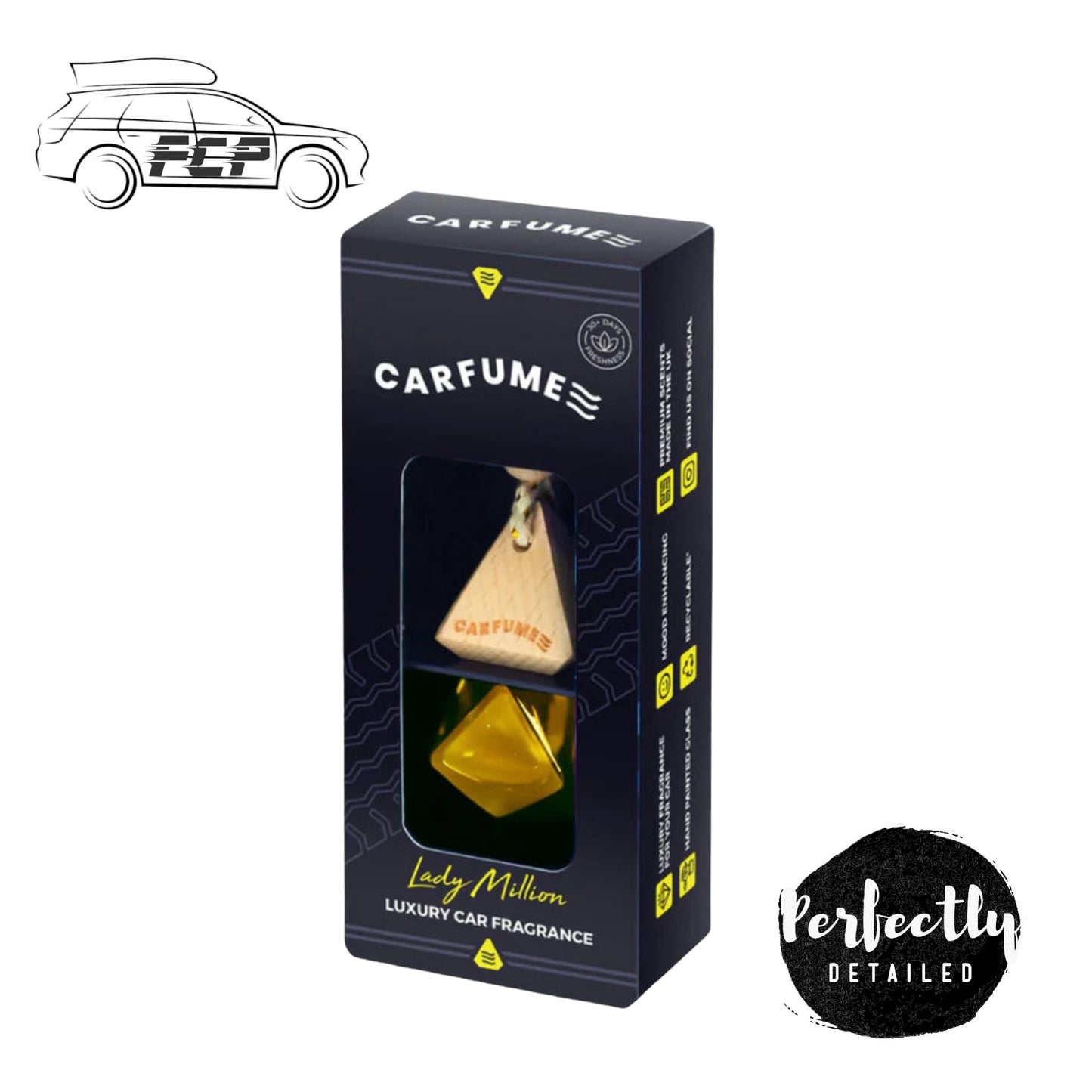 Carfume Car Air Freshener LADY MILLION Diffuser