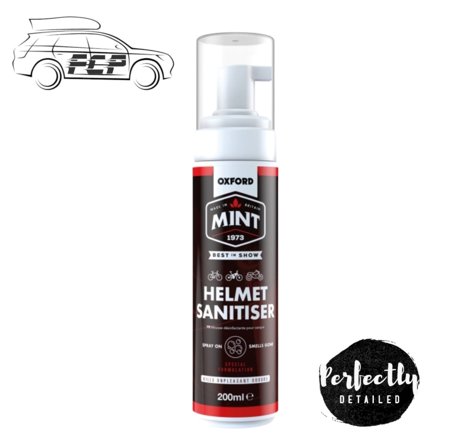 Oxford Mint Helemet Sanitiser Foam 200ml
