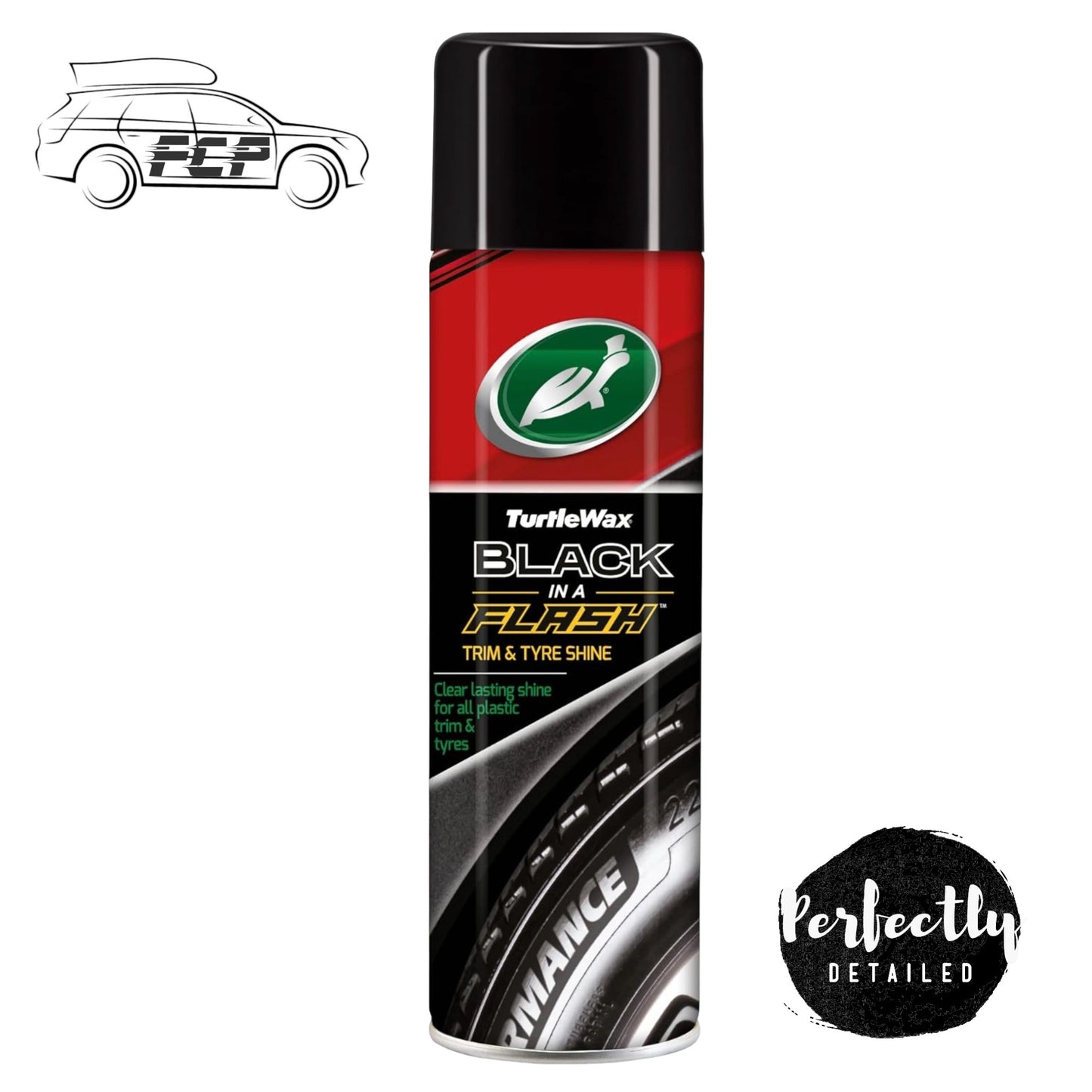 Turtle Wax Black In A Flash Tyre & Trim Shine 500ml