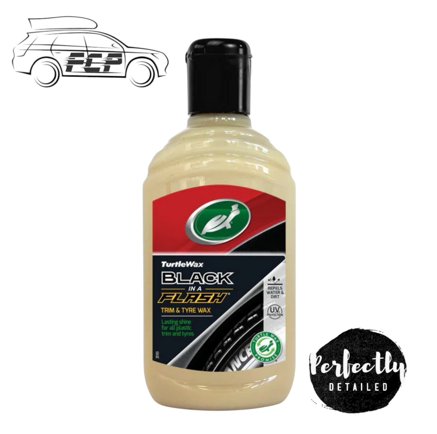 Turtle Wax Black In A Flash Tyre Dressing 300ml