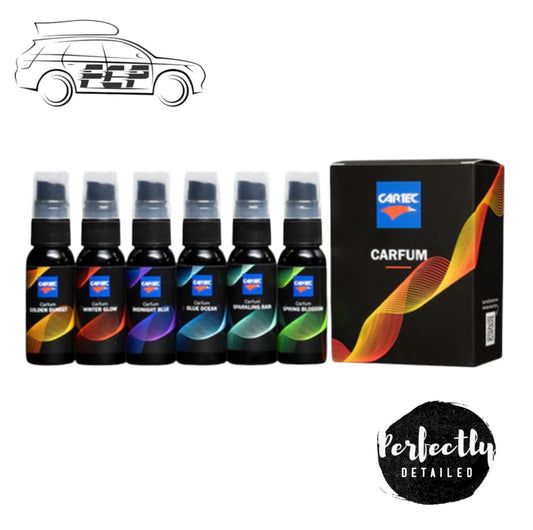 Cartec Carfum Air Freshner Mixed Box 30ml 6pc Mist Long Lasting Scents