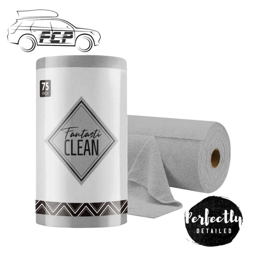 Fantasticlean microfibre cloth on roll 75 pcs