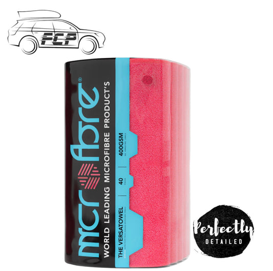 MCROFBRE VERSATOWEL V2 Plush Edgeless Microfibre Towels 400GSM 40pk PINK
