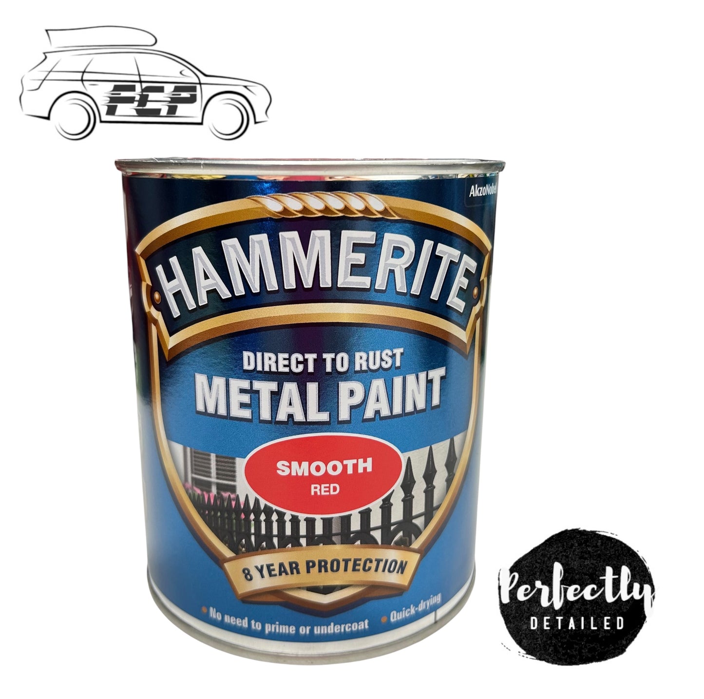 HAMMERITE Direct To Rust Metal Paint Smooth Red 750ml
