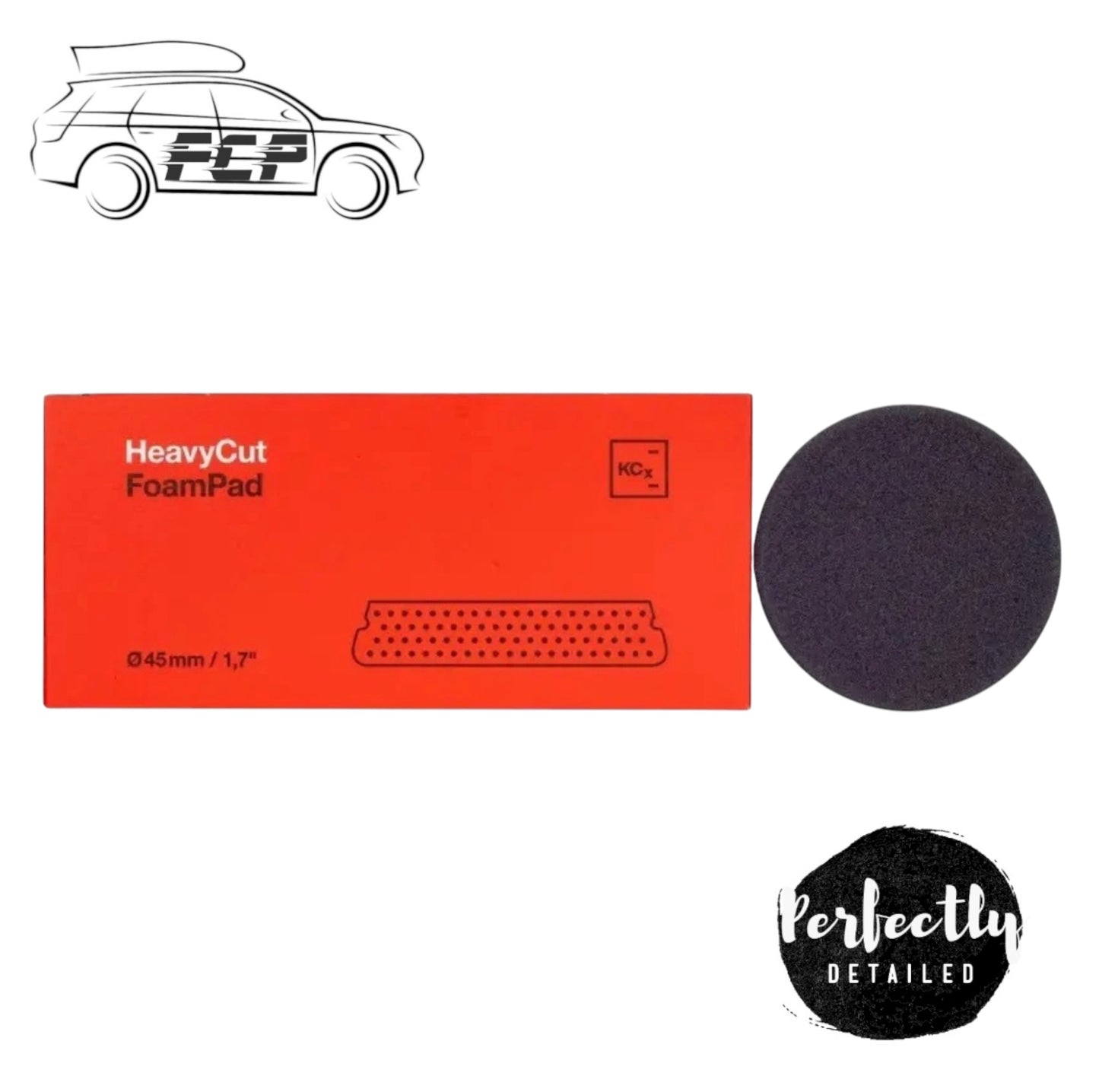 Koch Chemie Heavy Cut Red Foam Pad 45mm 5pk