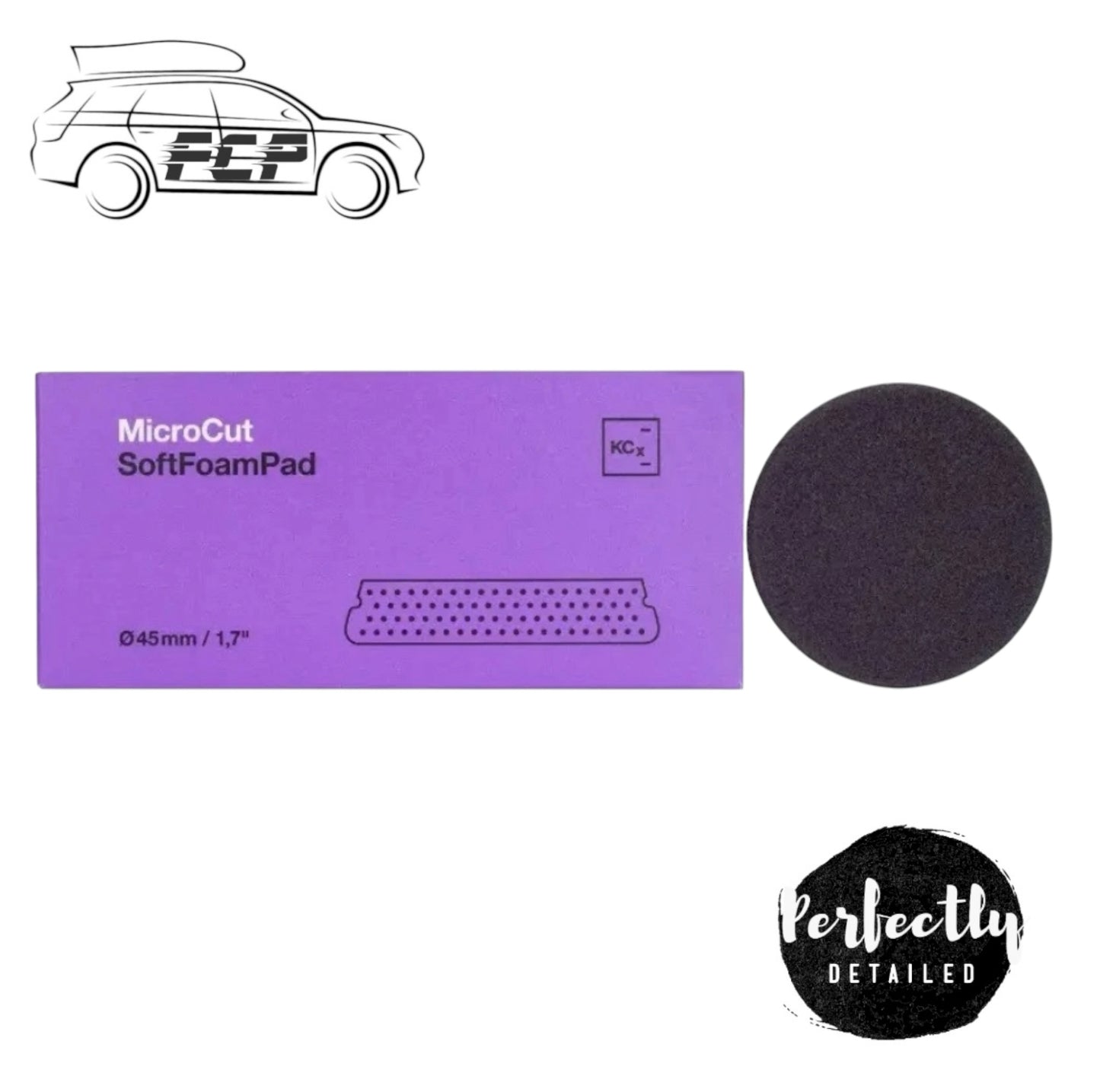Koch Chemie Micro Cut Purple Foam Pad 45mm SOFT 5pk
