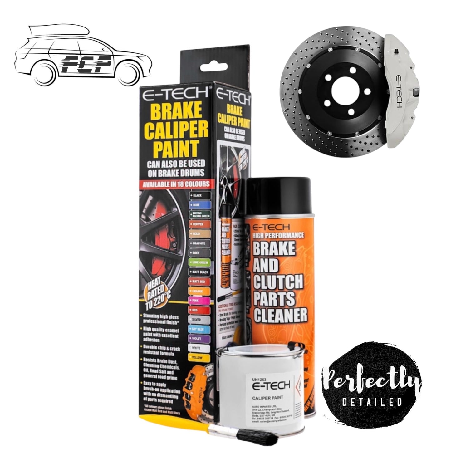 E-Tech Brake Caliper Paint Kit SILVER