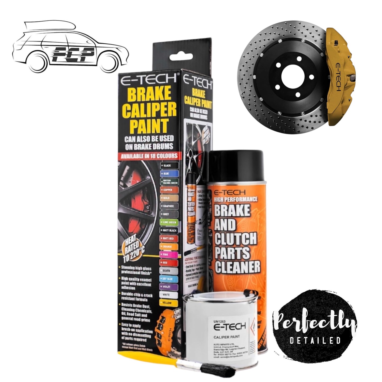 E-Tech Brake Caliper Paint Kit GOLD