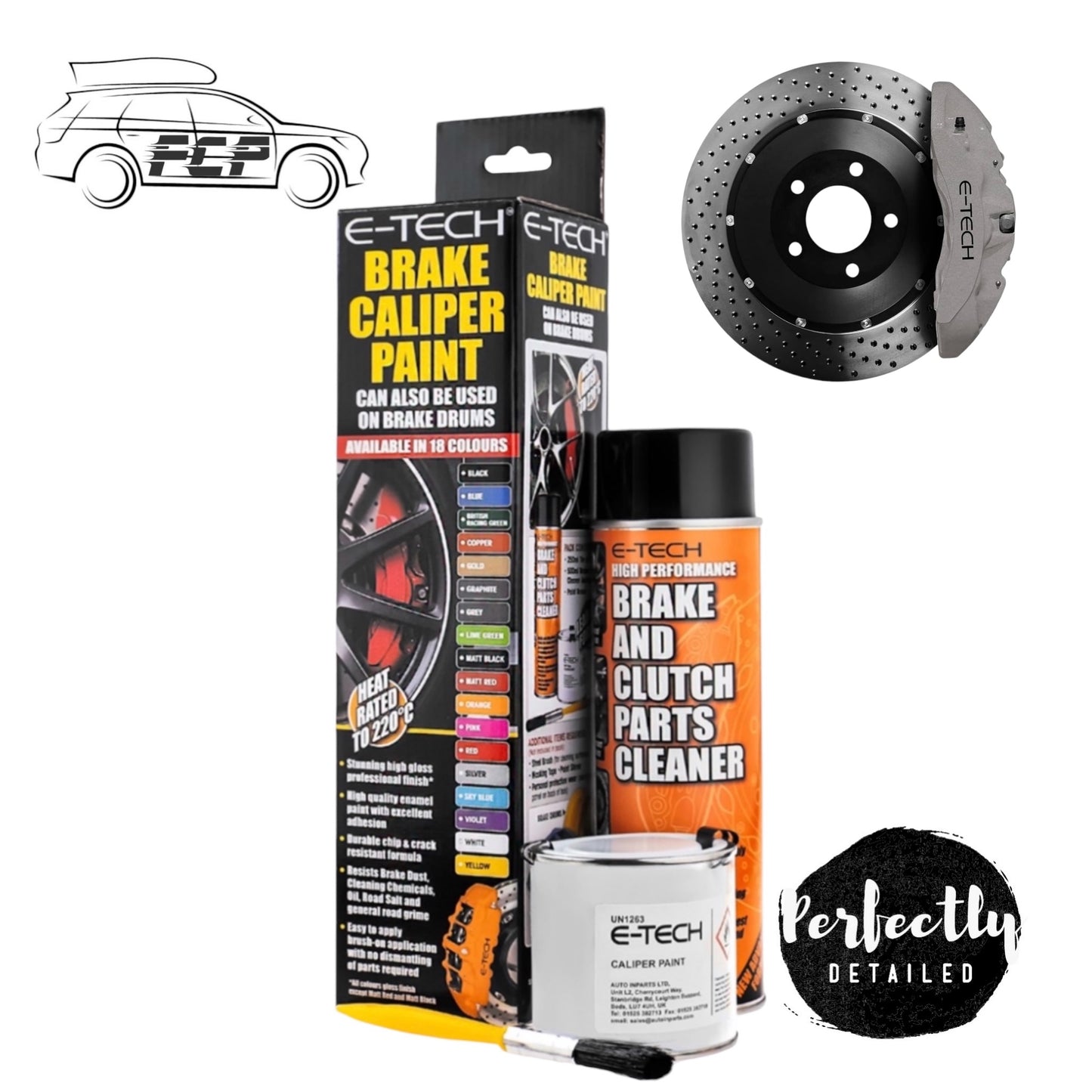 E-Tech Brake Caliper Paint Kit GREY