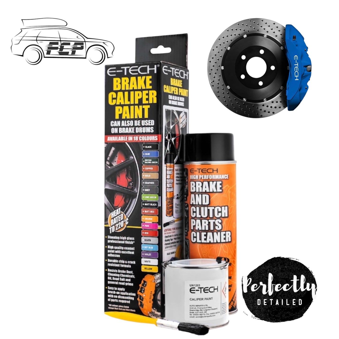 E-Tech Brake Caliper Paint Kit BLUE