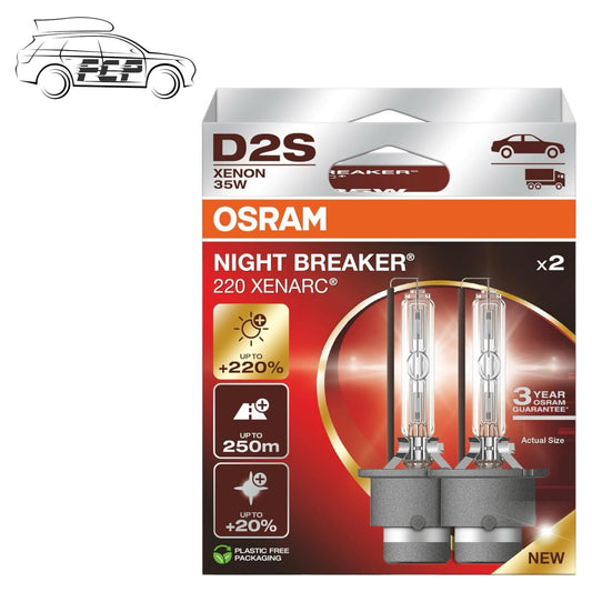 Osram Xenarc Night Breaker 220 D2S Twin Pack - 220% Brighter - NEW FOR 2024