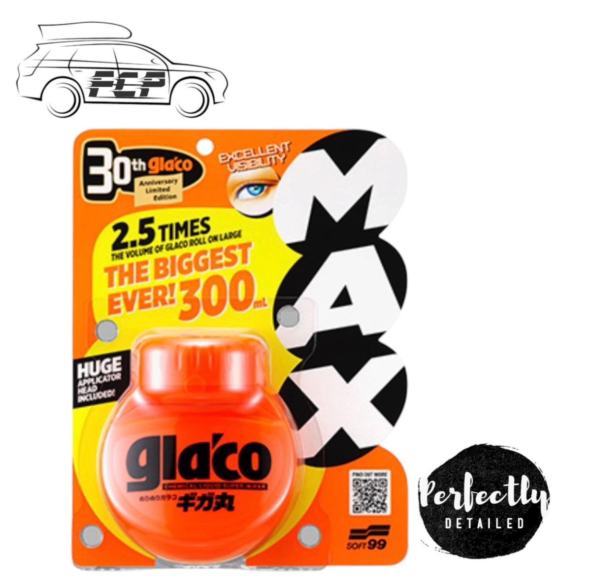 Soft99 Glaco MAX Roll On Water Repellant 300ml