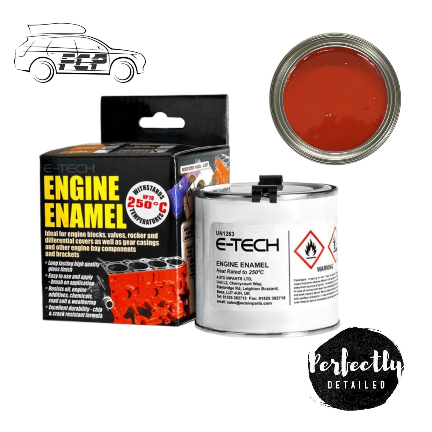 E-Tech Engine Enamel Red 250ml