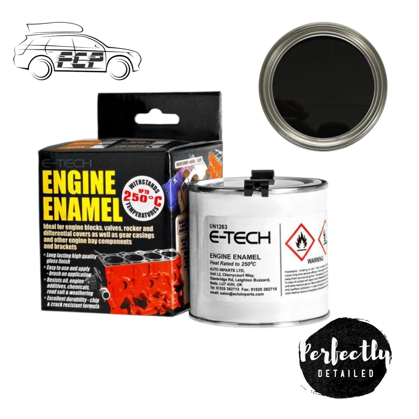 E-Tech Engine Enamel Black 250ml