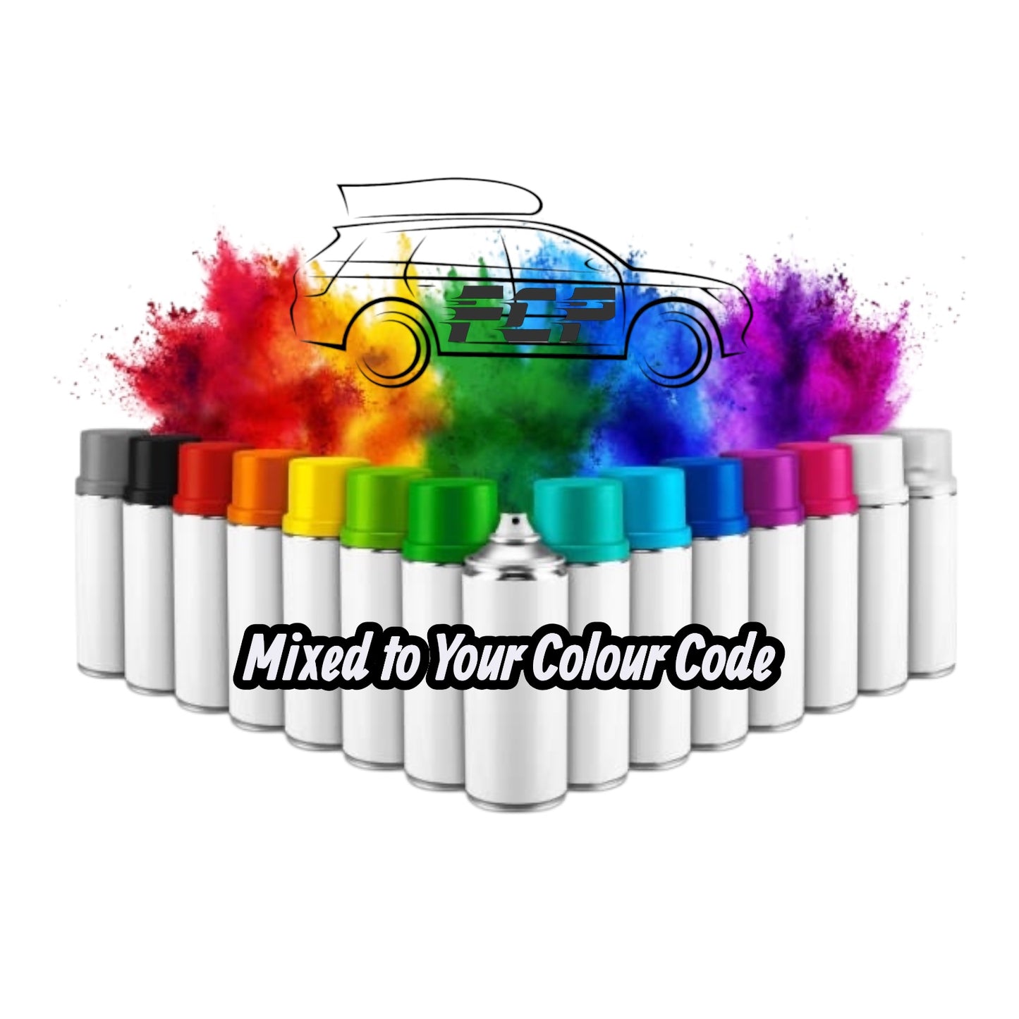 Paint Mix - Custom 400ml Aerosol Mixed to your Colour Code