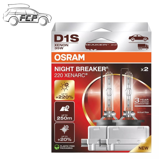 Osram Xenarc Night Breaker 220 D1S Twin Pack - 220% Brighter - NEW FOR 2024