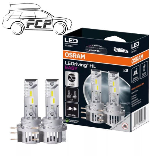 OSRAM 64176DWESY-HCB LED Driving HL Easy H15 Twin Pack Replacement OE Quality