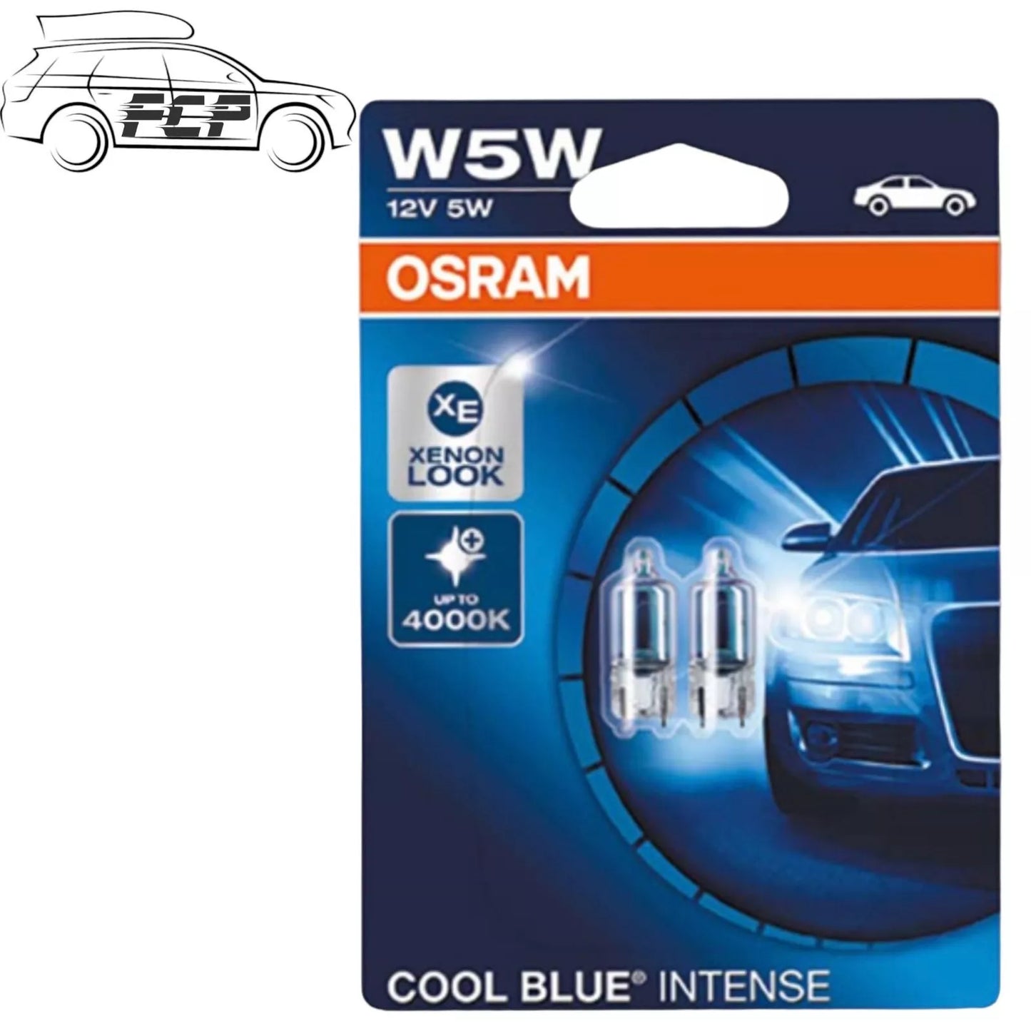 OSRAM Cool Blue Intense Next Gen W5W 4000K Interior & Sidelight Bulbs (Twin)