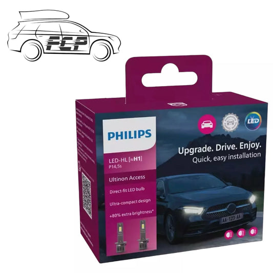 Philips Ultinon Access LED Car Headlight Bulbs H1 (Twin Pack) 11258U2500CX